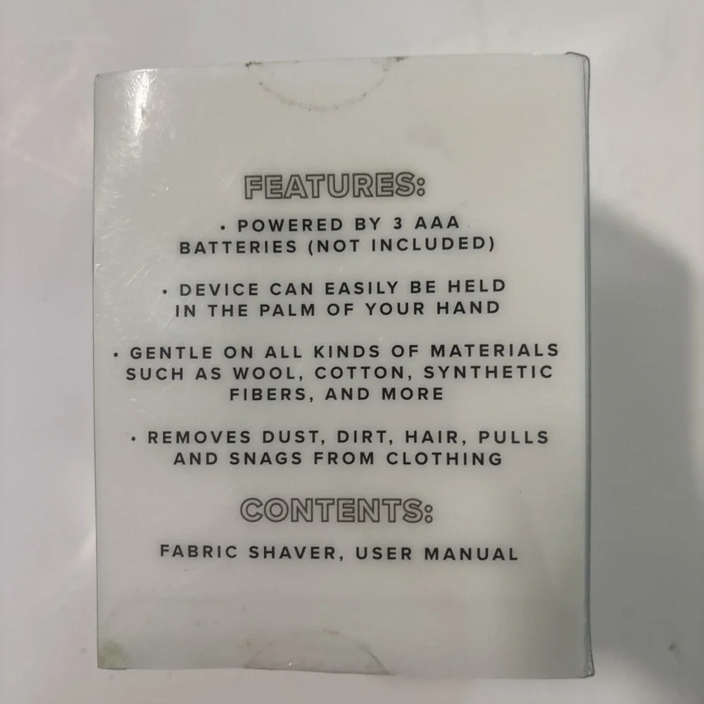 Vivitar Fabric Shaver Lint Fuzz Remover Portable 3-AAA Bat. Operated Blue NIB